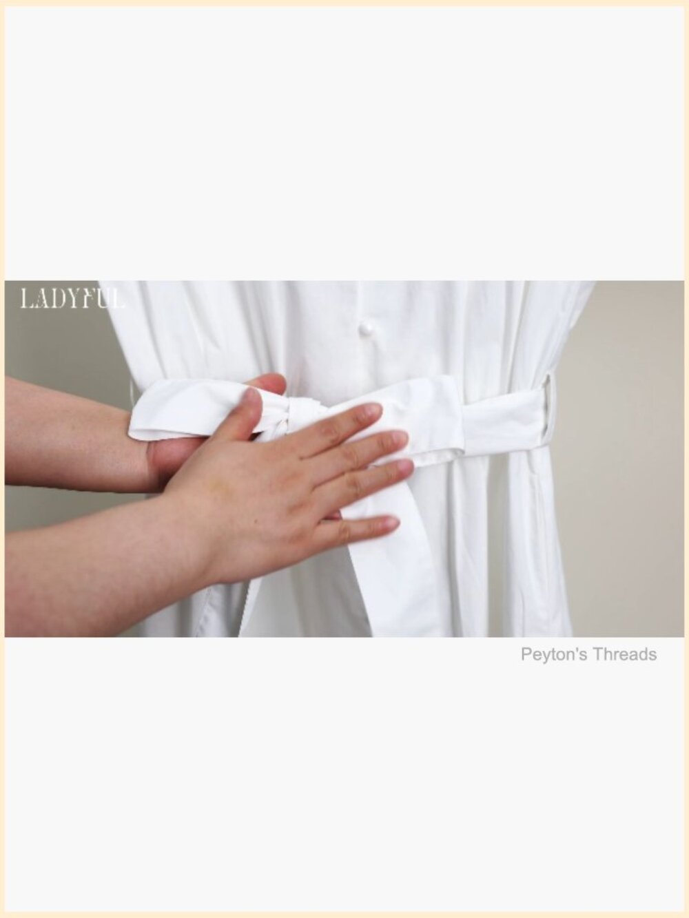Button Down Shirt Dress Belted Short Sleeve Midi A-Line Business Dress - Picture 7 of 7